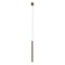 Suspension Redo Crisp, metal, brushed brown, dimmable, LED, 9,5W, 346 lumens, warm white 3000K, D.7 cm