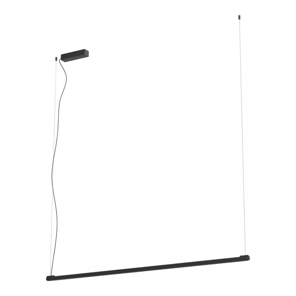 Suspension Redo Crisp, metal, sand black, dimmable, LED, 41W, 2766 lumens, warm white 3000K, L.146 cm