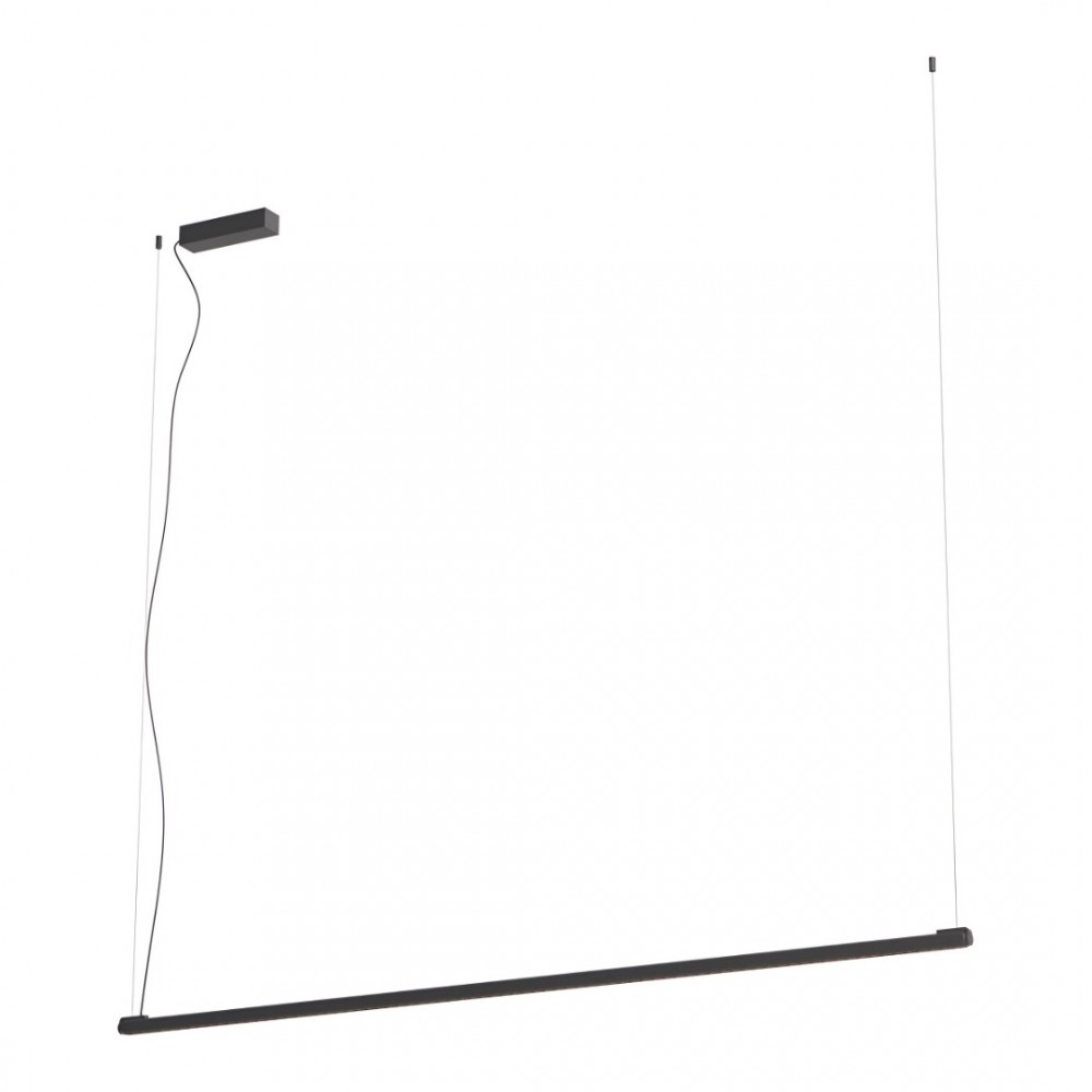 Suspension Redo Crisp, metal, sand black, dimmable, LED, 48W, 3196 lumens, warm white 3000K, L.172 cm