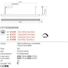 Suspension Redo Cityline, metal, sand black/silver coffee, LED CCT, 35W, 2155 lumens, 3000K/4000K, L.150 cm