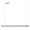 Suspension Redo Cityline, metal, silver coffee/sand black, dimmable, LED CCT, 35W, 2155 lumens, 3000K/4000K, L.150 cm