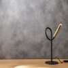 Table lamp Redo Drill, metal, sand black/aged gold, LED, 8W, 510 lumens, warm white 3000K, H.31 cm