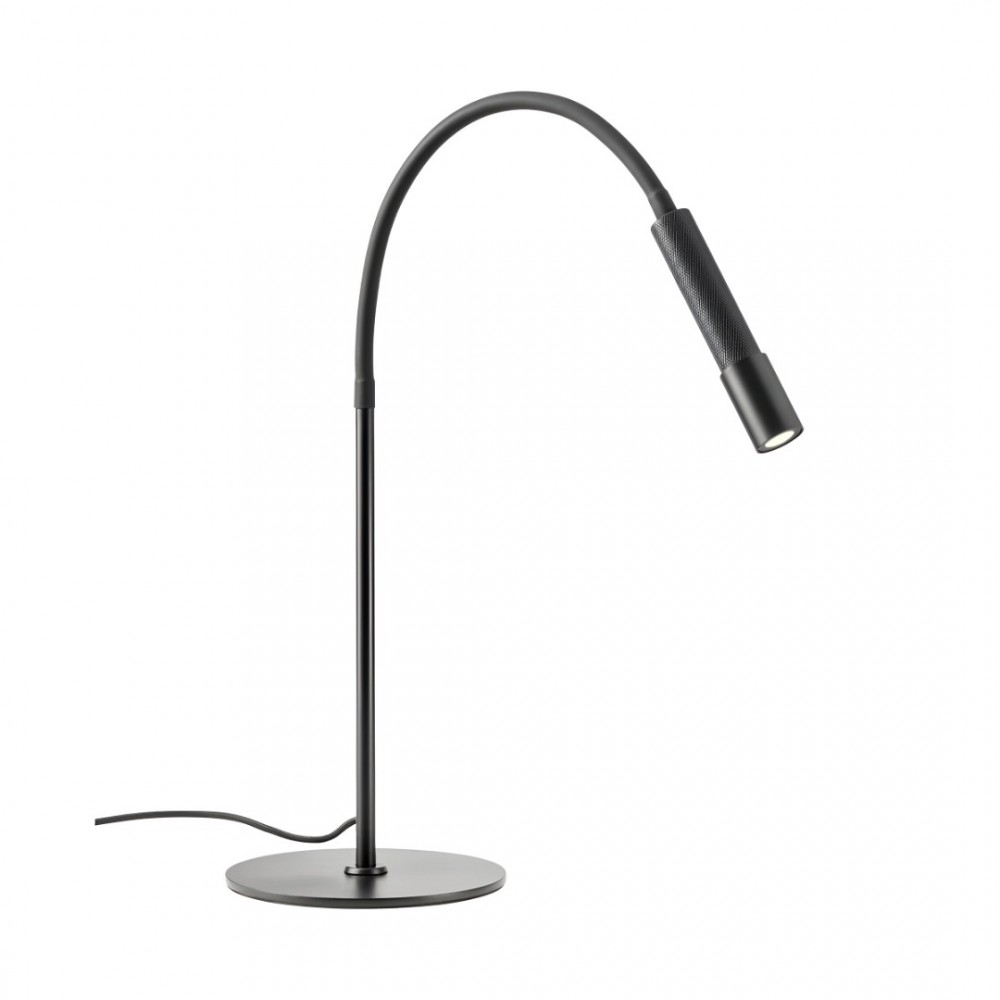 Table lamp Redo Drill, metal, sand black, LED, 8W, 510 lumens, warm white 3000K, H.31 cm