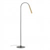 Floor lamp Redo Drill, metal, sand black/aged gold, LED, 8W, 510 lumens, warm white 3000K, H.113 cm