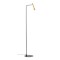 Floor lamp Redo Drill, metal, sand black/aged gold, LED, 8W, 510 lumens, warm white 3000K, H.143 cm