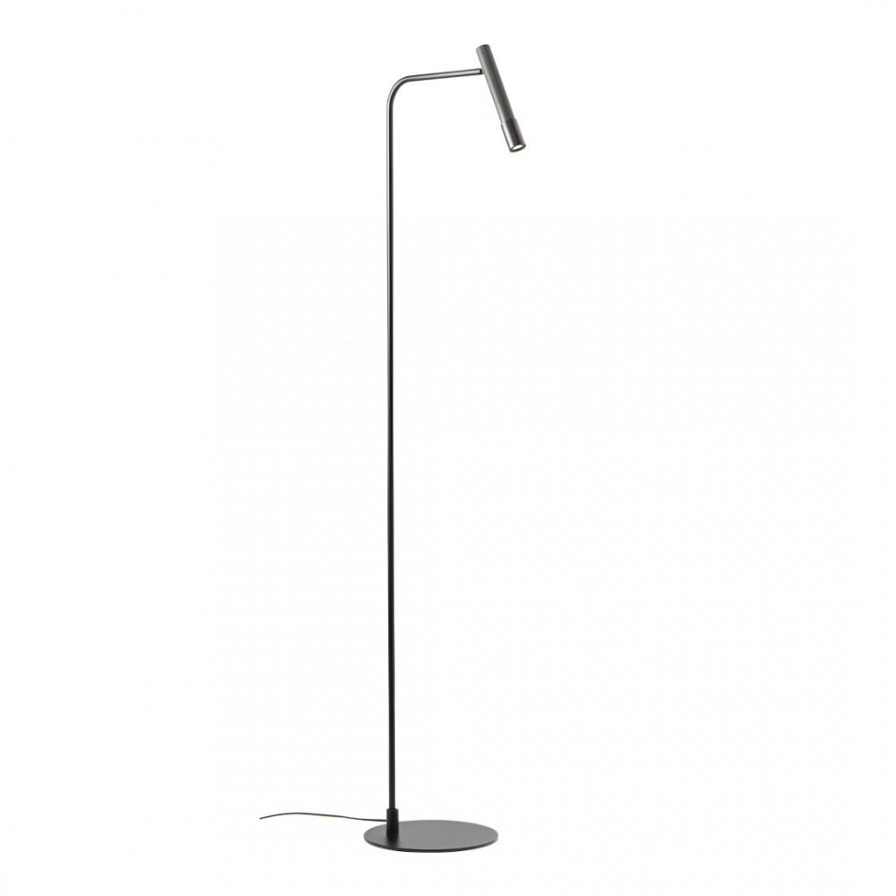 Floor lamp Redo Drill, metal, sand black, LED, 8W, 510 lumens, warm white 3000K, H.143 cm