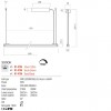 Suspension Redo Crisp, metal, sand black, dimmable, LED, 36W, 2356 lumens, warm white 3000K, L.120 cm