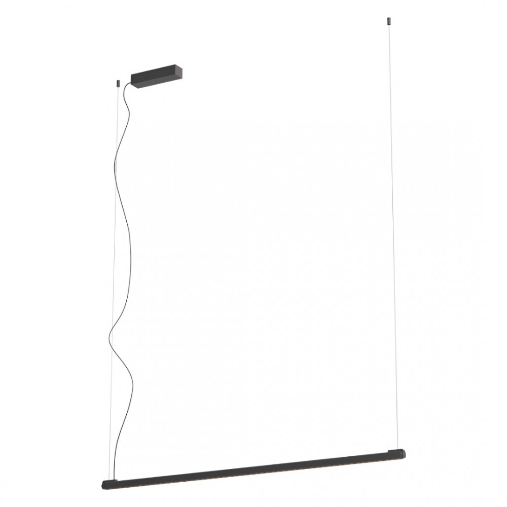 Suspension Redo Crisp, metal, sand black, dimmable, LED, 36W, 2356 lumens, warm white 3000K, L.120 cm