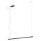 Suspension Redo Crisp, metal, sand black, dimmable, LED, 36W, 2356 lumens, warm white 3000K, L.120 cm