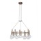 Pendant lamp Redo Bolla, metal, glass, matt coffee, LED CCT, 53W, warm white 2700K/3000K, D.84 cm