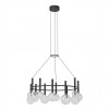 Pendant lamp Redo Bolla, metal, glass, sand black, LED CCT, 53W, 4230 lumens, warm white 2700K/3000K, D.84 cm