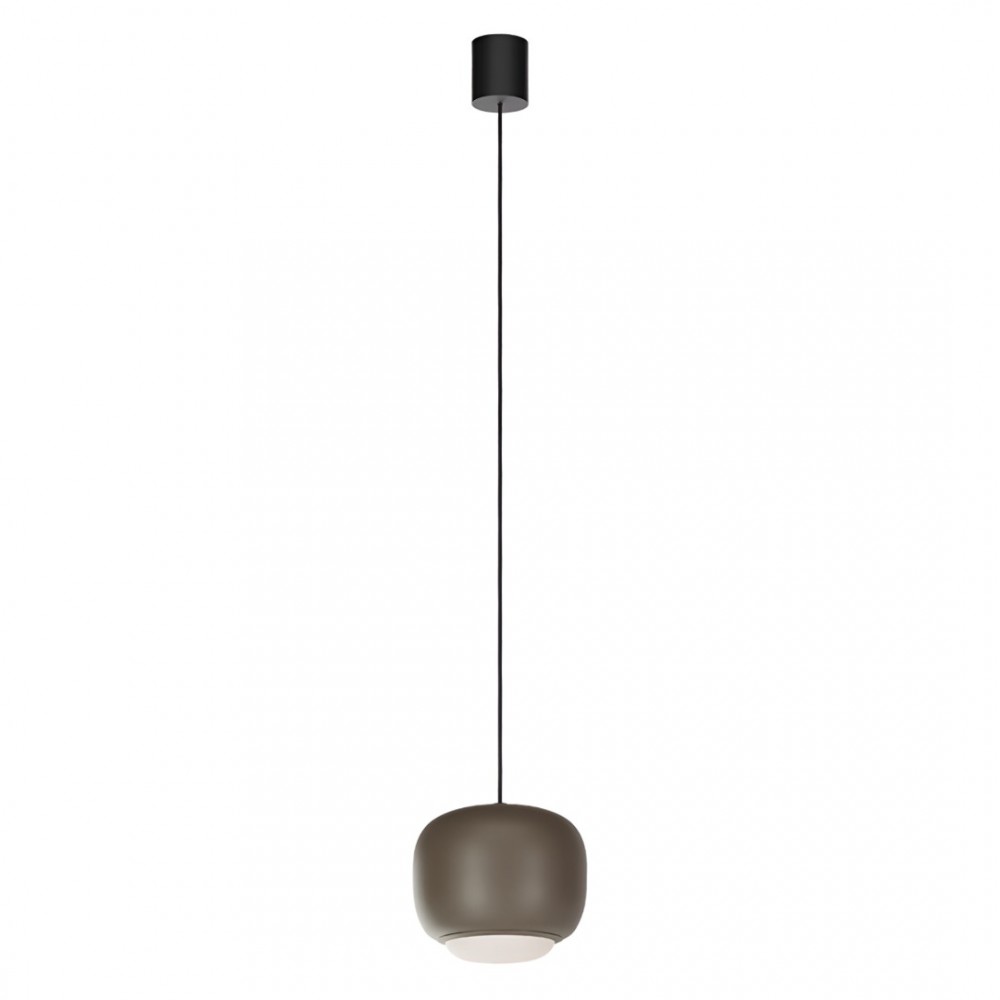 Suspension Redo Dubbo, metal, dark chocolate, LED CCT, 12W, 1358 lumens, 2700K/3000K/4000K, D.22 cm