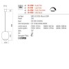 Suspension Redo Dubbo, metal, dark chocolate, LED CCT, 12W, 1358 lumens, 2700K/3000K/4000K, D.23 cm
