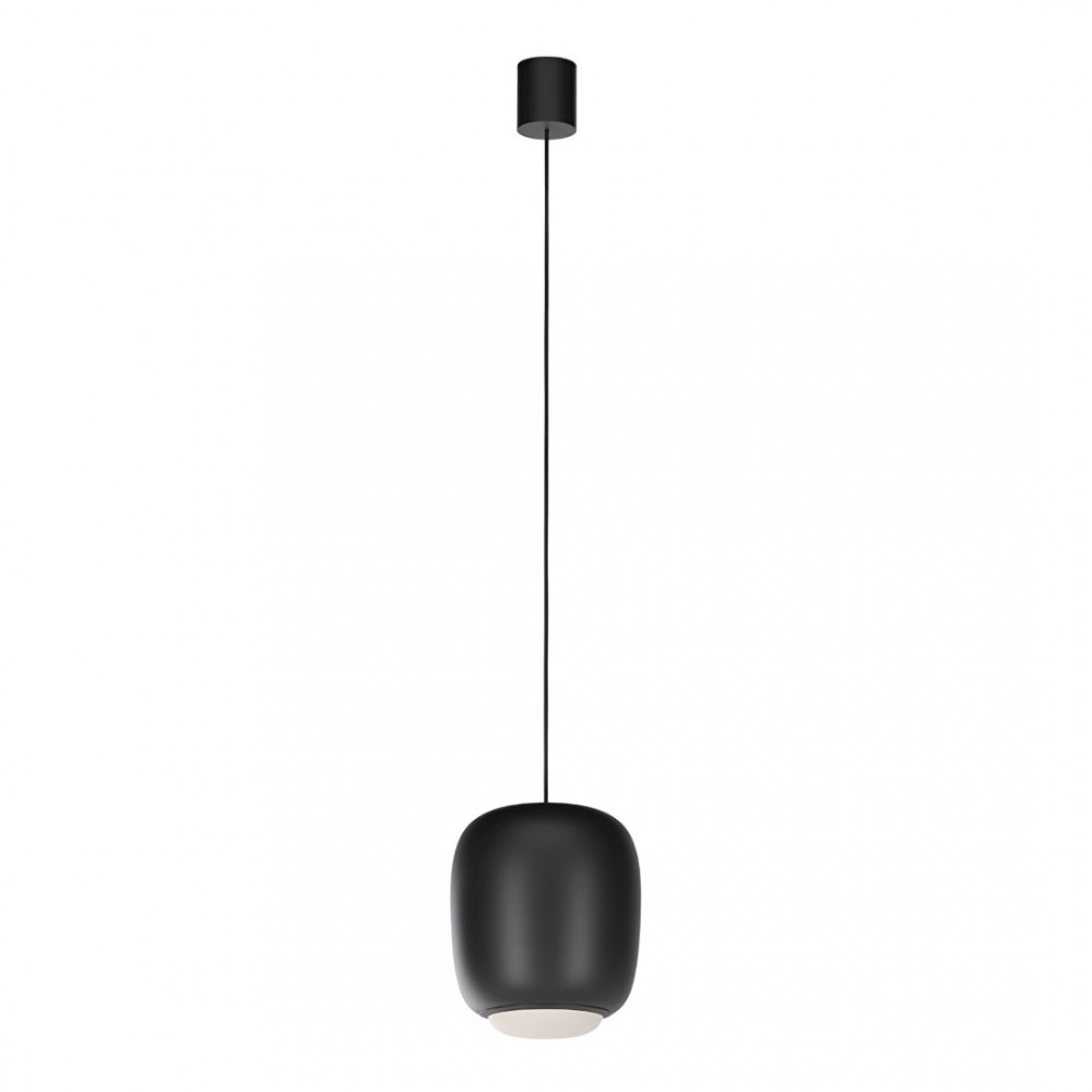 Suspension Redo Dubbo, metal, matt black, LED CCT, 12W, 1358 lumens, 2700K/3000K/4000K, D.23 cm