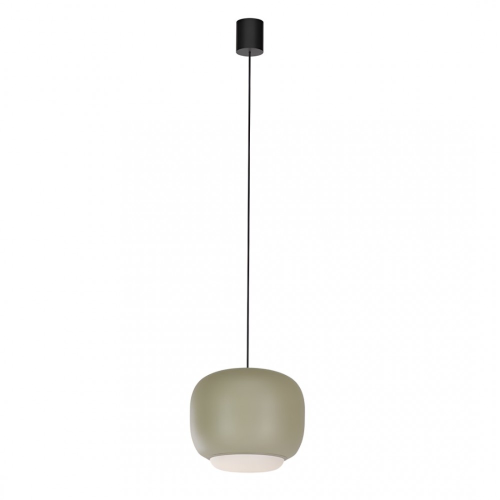 Suspension Redo Dubbo, metal, light khaki, LED CCT, 21W, 2372 lumens, 2700K/3000K/4000K, D.30 cm