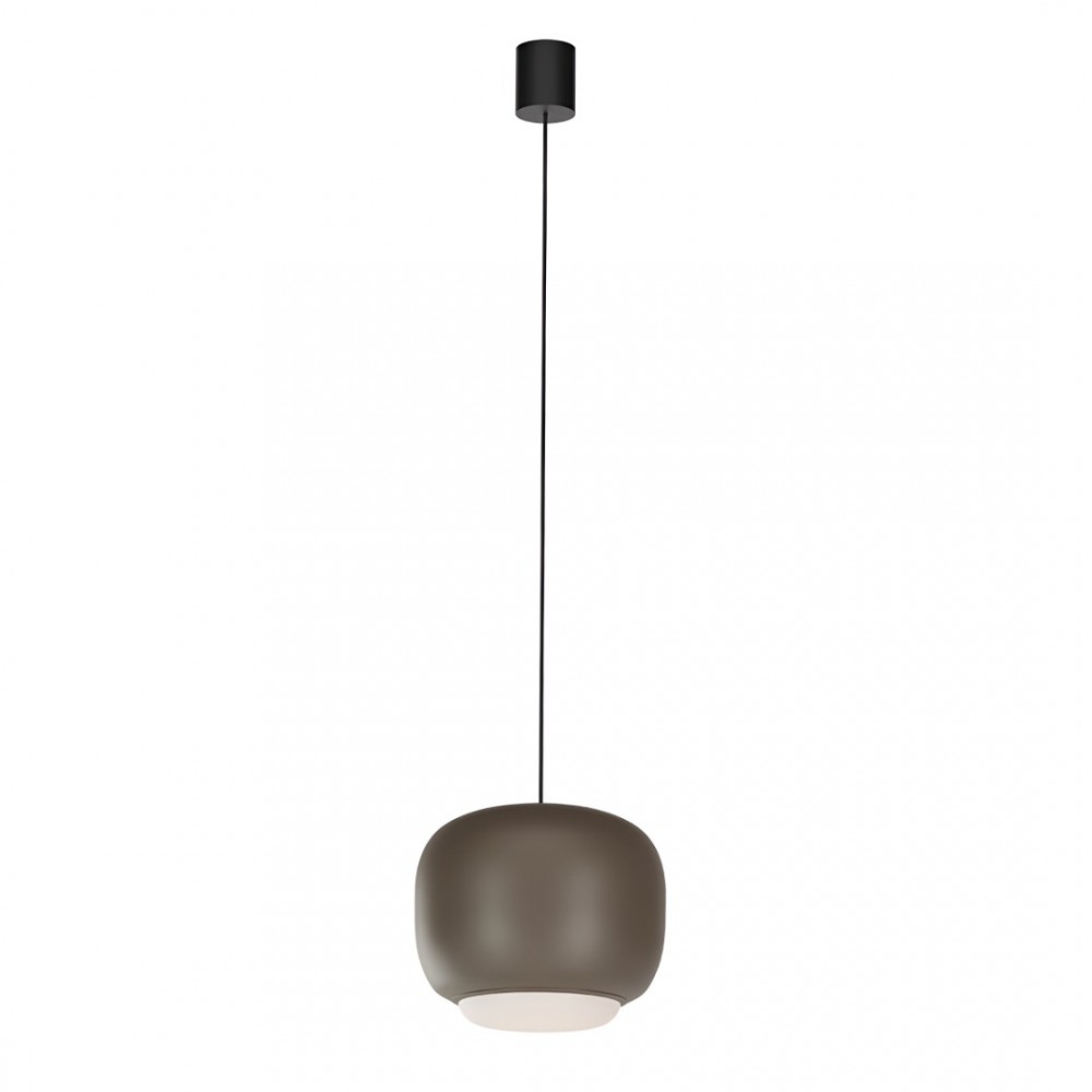 Suspension Redo Dubbo, metal, dark chocolate, LED CCT, 21W, 2372 lumens, 2700K/3000K/4000K, D.30 cm
