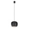Suspension Redo Dubbo, metal, matt black, LED CCT, 21W, 2372 lumens, 2700K/3000K/4000K, D.30 cm
