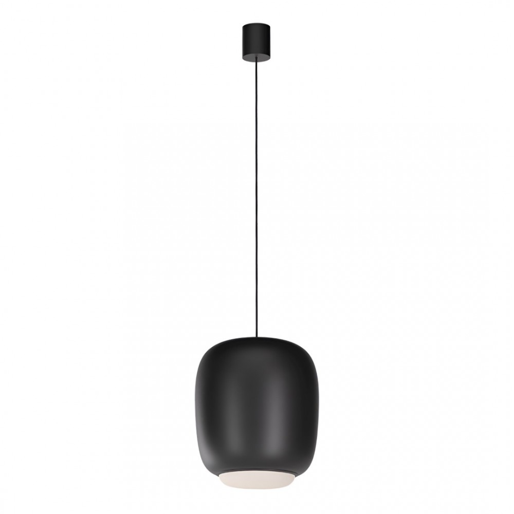Suspension Redo Dubbo, metal, matt black, LED CCT, 21W, 2372 lumens, 2700K/3000K/4000K, D.32 cm