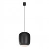 Suspension Redo Dubbo, metal, matt black, LED CCT, 21W, 2372 lumens, 2700K/3000K/4000K, D.32 cm