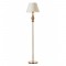 Floor lamp Smarter Fabiola, metal, fabric, brass, 1XE27, H.155 cm