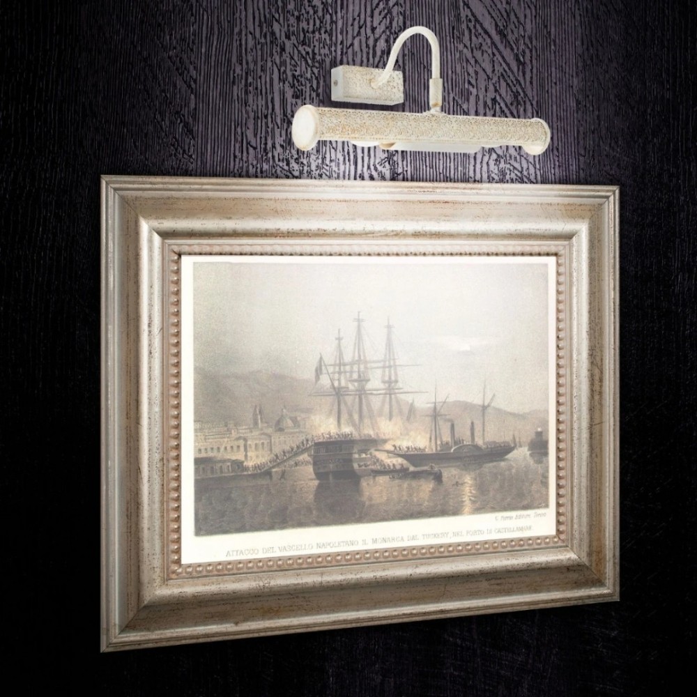Wall lamp Redo Cairo, metal, white/gold, 2XE14, L.36 cm