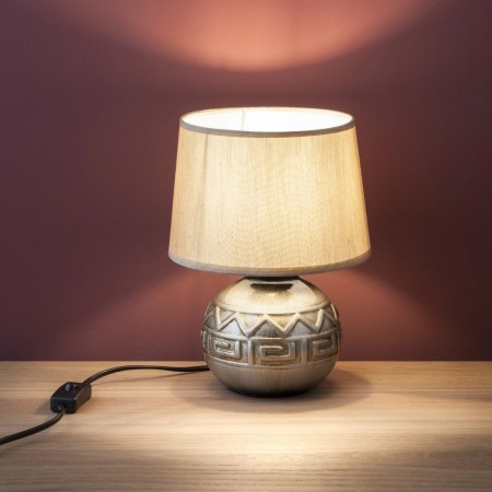 Table lamp Smarter Mya, metal, ceramic, silver/bronze, 1XE27, H.27 cm