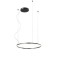 Pendant lamp Redo Orbit, metal, sand black, LED, 42W, 3568 lumens, warm white 3000K, D.60 cm
