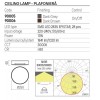 Ceiling lamp Redo Skor, metal, dark grey, LED, 17W, 1020 lumens, warm white 3000K, D.25 cm, IP54