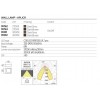 Wall lamp Redo Radeon, metal, dark grey, LED, 6W, 408 lumens, warm white 3000K, IP54