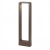 Bollard Redo Radeon, metal, dark brown, LED, 9W, 688 lumens, warm white 3000K, H.60 cm, IP54