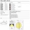 Wall lamp Redo Tokyo, metal, dark grey, LED, 12W, 1230 lumens, neutral white 4000K, H.18 cm, IP54