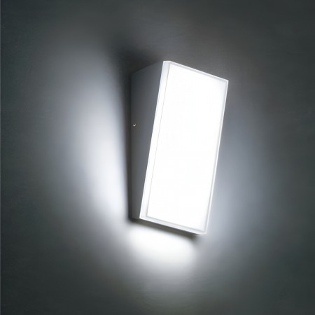 Wall lamp Redo Tokyo, metal, dark grey, LED, 12W, 1230 lumens, neutral white 4000K, H.18 cm, IP54