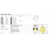 Wall lamp Redo Tokyo, metal, dark grey, LED, 12W, 1230 lumens, neutral white 4000K, H.18 cm, IP54