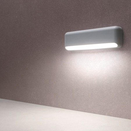 Step light Redo Sapo, metal, sand white, LED, 5,2W, 335 lumens, warm white 3000K, L.24 cm, IP65