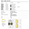 Wall lamp Redo Teko, metal, dark brown, LED, 13,8W, 980 lumens, warm white 3000K, H.9 cm, IP65
