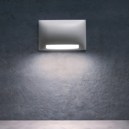 Step light Redo Slot, metal, sand white, LED, 5W, 218 lumens, warm white 3000K, L.13 cm, IP65