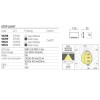 Step light Redo Slot, metal, sand white, LED, 5W, 218 lumens, warm white 3000K, L.13 cm, IP65