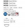 Wall lamp Smarter Scudo, metal, sand white, LED, 10W, 542 lumens, warm white 3000K, IP54