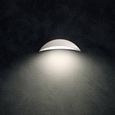 Wall lamp Redo Palma, metal, sand white, LED, 18W, 1000 lumens, warm white 3000K, L.35 cm, IP54