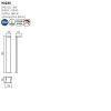 Pole Smarter Embo, metal, dark grey, LED, 8W, 655 lumens, warm white 3000K, H.78 cm, IP54