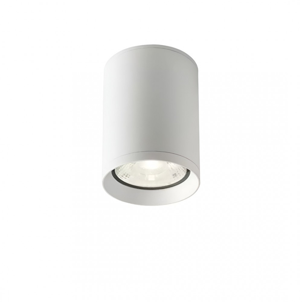 Ceiling lamp Redo Xilo, metal, sand white, LED, 9W, 687 lumens, warm white 3000K, D.8 cm, IP54