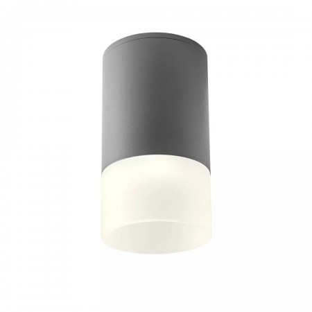 Ceiling lamp Redo Xilo, metal, dark grey, LED, 6W, 518 lumens, warm white 3000K, D.9 cm, IP54