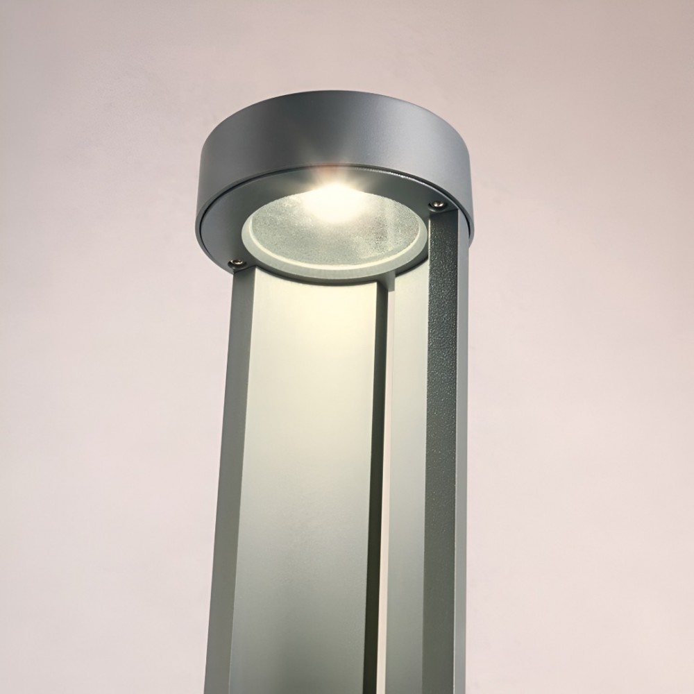Bollard Redo Zeus, metal, dark grey, LED, 11,5W, 482 lumens, warm white 3000K, H.75 cm, IP54