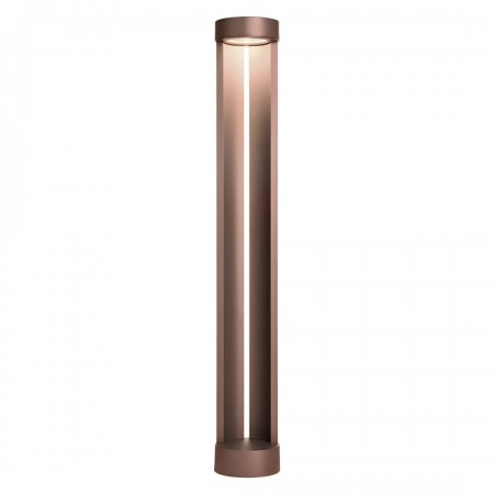 Bollard Redo Zeus, metal, dark brown, LED, 11,5W, 482 lumens, warm white 3000K, H.75 cm, IP54