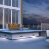 Step light Redo Krup, metal, dark grey, LED, 6W, 256 lumens, warm white 3000K, L.25 cm, IP65