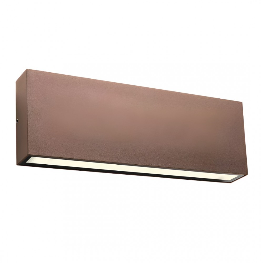 Wall lamp Redo Kamal, metal, dark brown, LED, 17,5W, 1000 lumens, warm white 3000K, L.26 cm, IP54