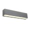 Wall lamp Redo Omnia, metal, dark grey, LED, 13,5W, 674 lumens, neutral white 4000K, L.23 cm, IP54