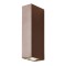 Wall lamp Redo Ace, metal, dark brown, LED, 5,84W, 176 lumens, warm white 3000K, H.17 cm, IP54