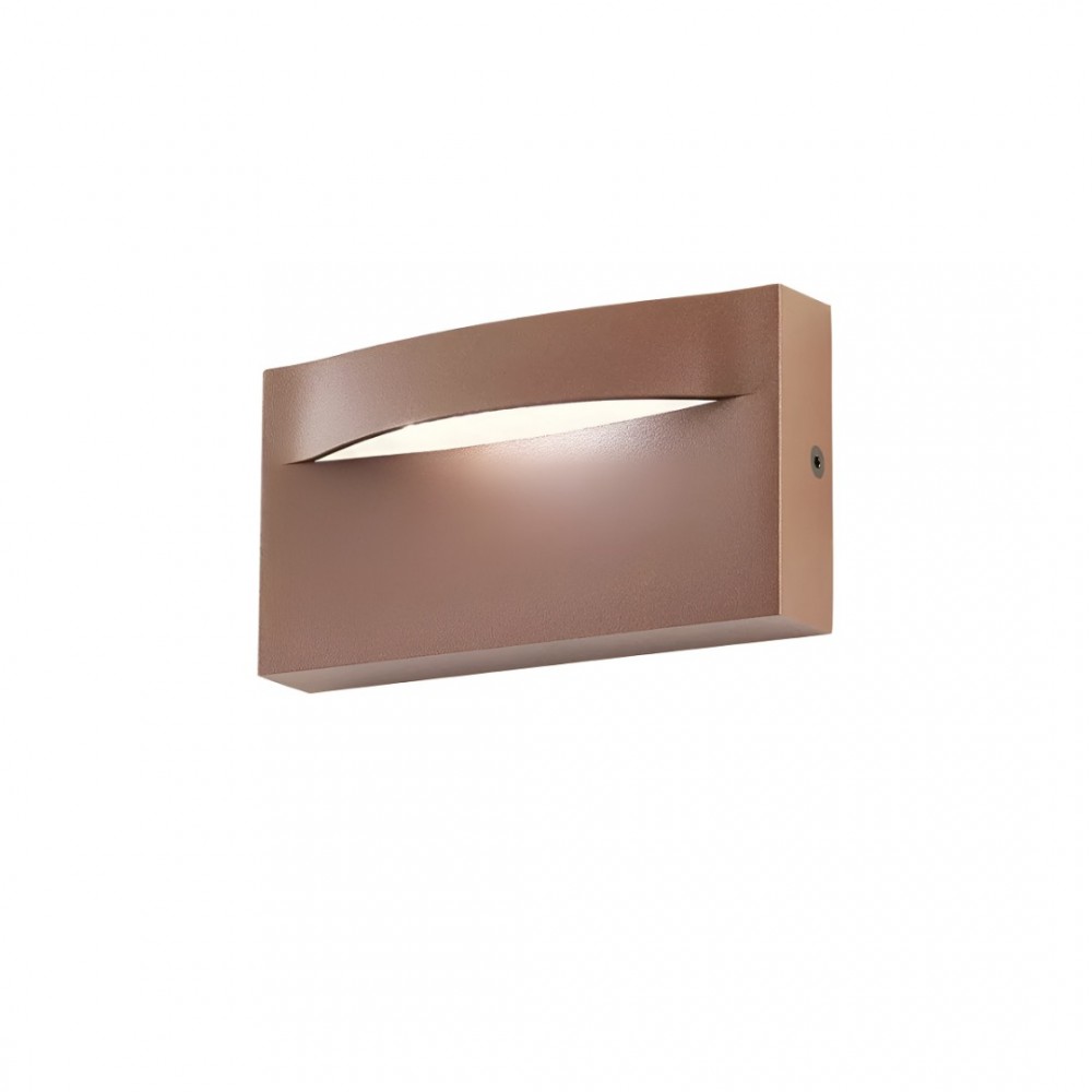Step light Redo Polifemo, metal, dark brown, LED, 8W, 425 lumens, warm white 3000K, L.14 cm, IP65