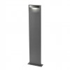 Bollard Redo Polifemo, metal, dark grey, LED, 8W, 425 lumens, warm white 3000K, H.69 cm, IP65